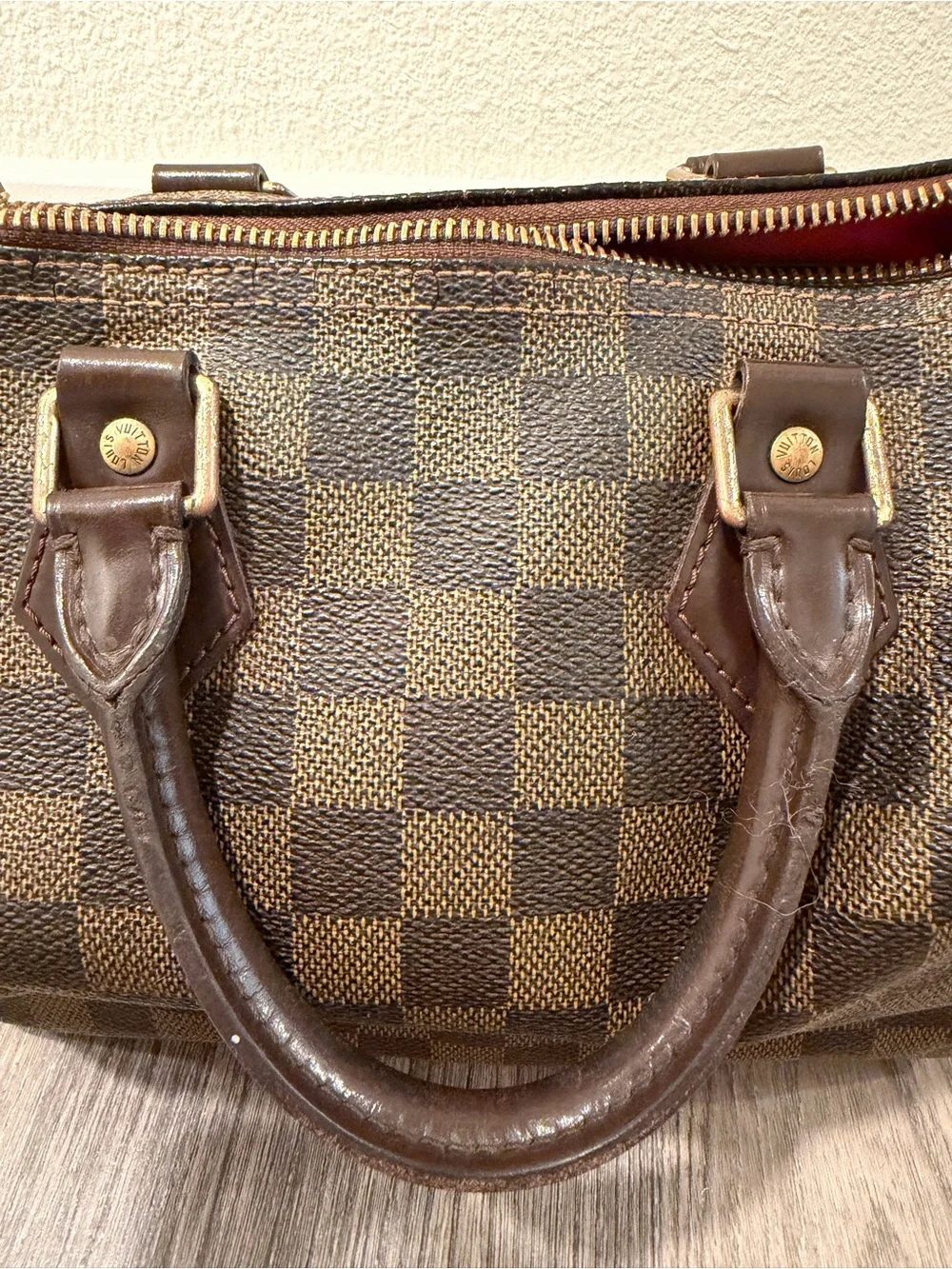 Authentic Louis Vuitton Speedy 25 Damier Ebene – Made in France
